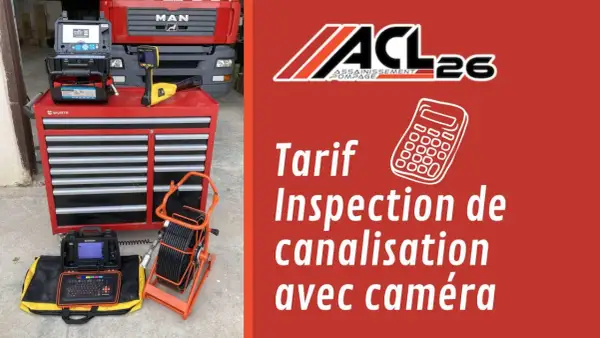 Tarif inspection de canalisation avec caméra. Équipement professionnel pour un diagnostic précis.