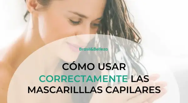 Descubre para qué sirve la mascarilla de pelo y cómo usarla correctamente. Una mujer con cabello mojado y texto sobre el cuidado capilar.
