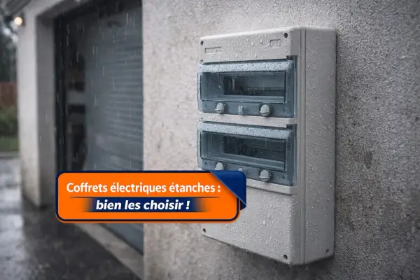 Coffret électrique étanche sous la pluie, le **IP66 signification** garantit sa protection contre l'eau et la poussière.