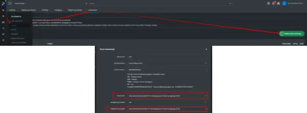 Ustawienia faktur, gdzie dla serii numeracji OSS wybrano stawkę VAT obowiązującą w kraju kupującego.