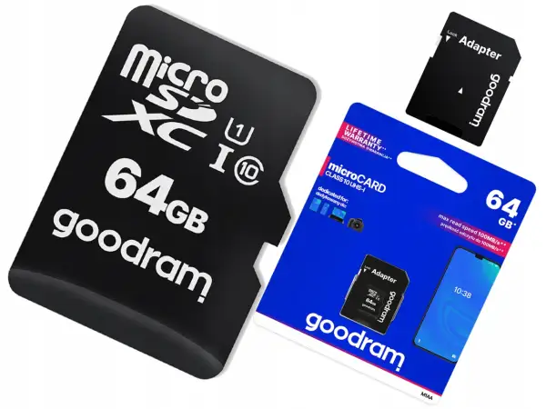 Karta SD 64GB Goodram to idealne rozwiązanie, by rozszerzyć pamięć telefonu. Zobacz, co to jest karta SD w telefonie i jak łatwo zwiększyć jej pojemność.