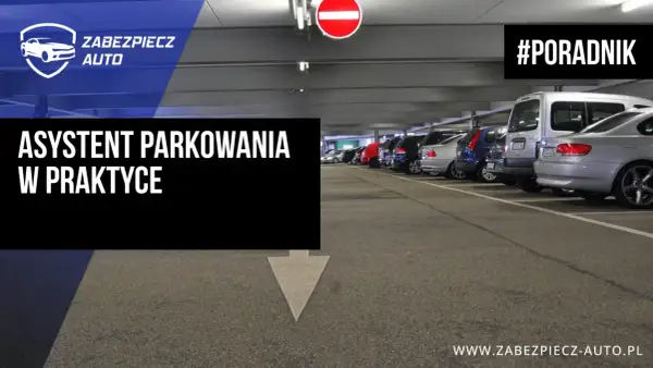 Asystent parkowania w praktyce. Rząd samochodów na parkingu podziemnym. #Poradnik.