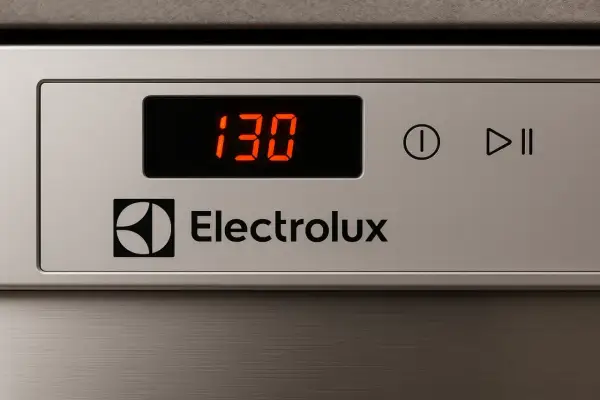Zmywarka Electrolux. Czas czyszczenia 130 minut. Gotowa do pracy.