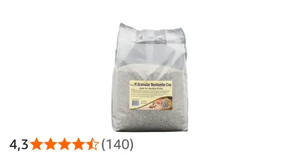 Sac de 25 lb d'argile bentonite granulaire pour sceller les bassins. Idéal pour retenir l'eau.