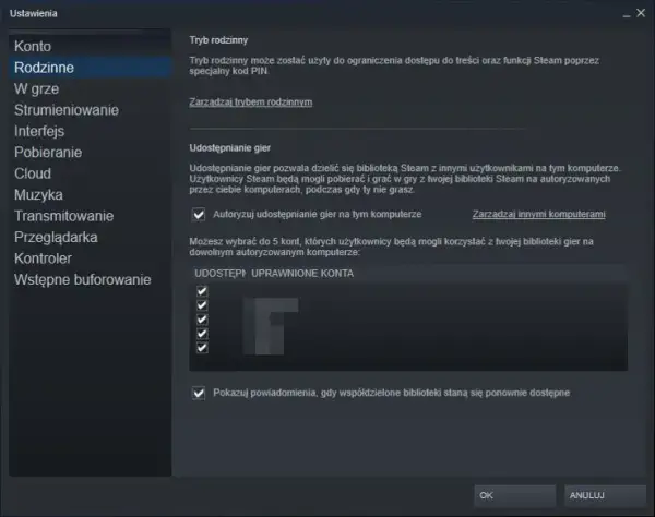 Jak udostępnić bibliotekę Steam znajomemu i uniknąć problemów z dostępem