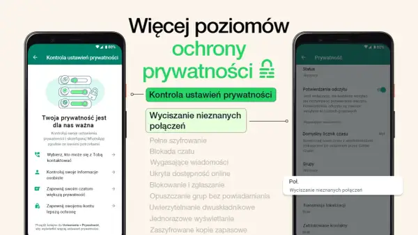 WhatsApp oferuje wyciszanie nieznanych połączeń, by chronić Twoją prywatność.