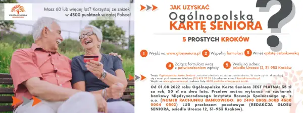 Karta Seniora za darmo? Sprawdź, jak ją wyrobić krok po kroku