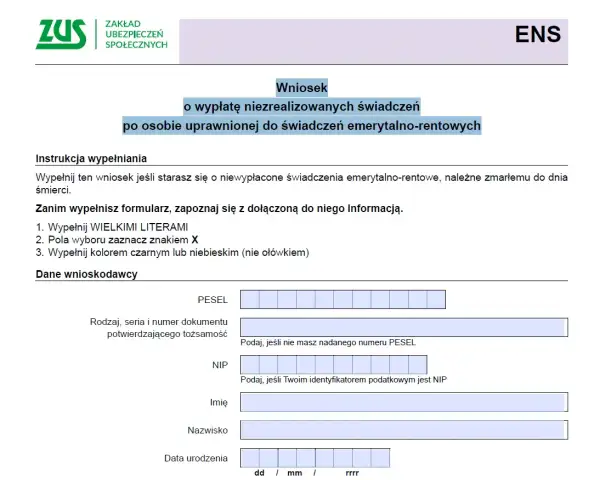 Jakie druki do wniosku o emeryturę? Sprawdź, co musisz mieć