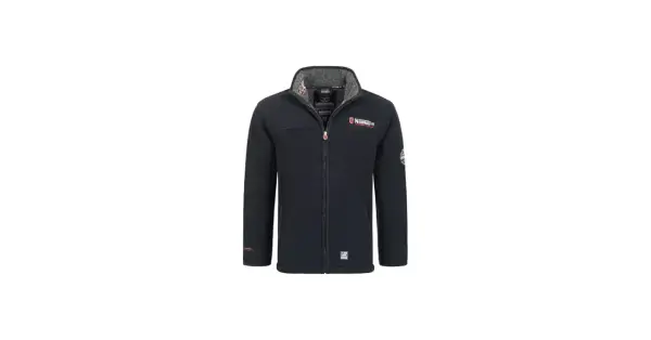 Ciemnogranatowy polar z poliestru marki Geographical Norway. Czy polar z poliestru jest dobry? Tak, ten polar jest ciepły i wygodny.