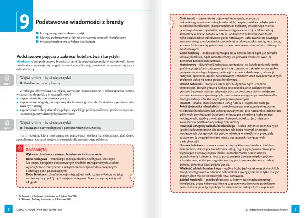 Podstawowe wiadomości z branży hotelarskiej: formy turystyki, motywy podróżowania, historia hotelarstwa. Definicje pojęć kluczowych dla zawodu technik hotelarstwa.
