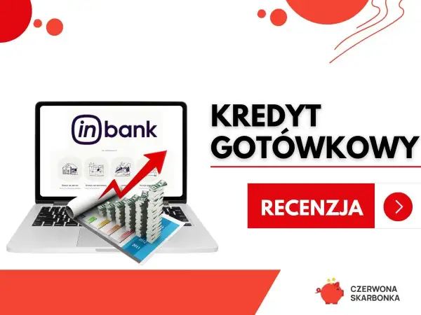 Kredyt gotówkowy w inbank - co to za bank? Laptop z wykresem i stosem pieniędzy. Recenzja.