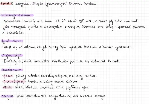 Sklepy cynamonowe – jaka epoka? Odkryj ich literacki kontekst
