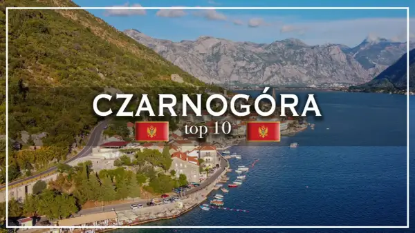 Widok na Zatokę Kotorską, idealne miejsce na czarnogóra turystyka. Widać miasteczko, góry i morze.