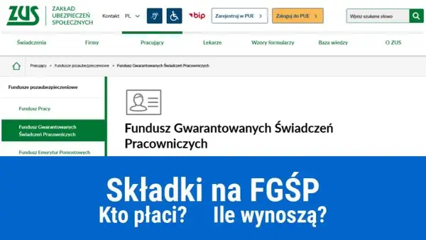 Kto płaci składki na fundusz gwarantowanych świadczeń pracowniczych?
