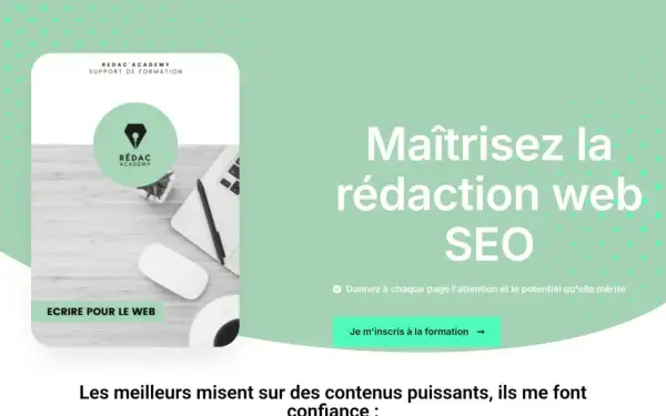 Formation rédacteur web SEO : maîtrisez la rédaction pour le web et donnez à chaque page le potentiel qu'elle mérite.