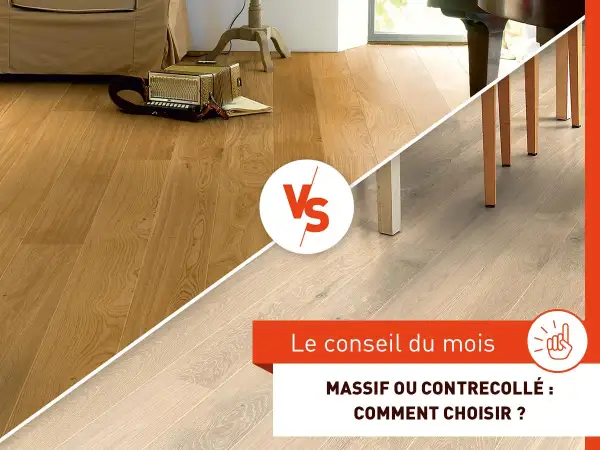 Comparaison de deux types de parquet : un bois clair et un bois plus chaud. Lequel choisir pour votre intérieur ?