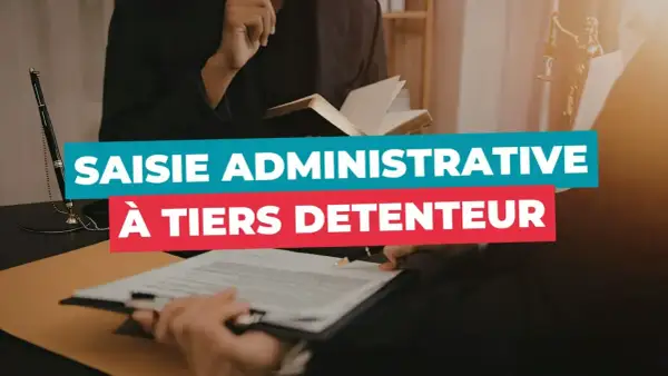 Des avocats discutent d'une saisie administrative à tiers détenteur, symbolisant une procédure légale complexe.