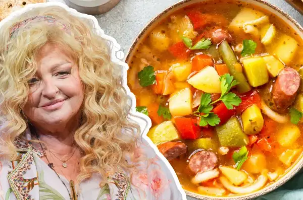 Zupa minestrone Magdy Gessler: aromatyczna, sycąca, pełna warzyw i kiełbasy. Idealna na chłodne dni.