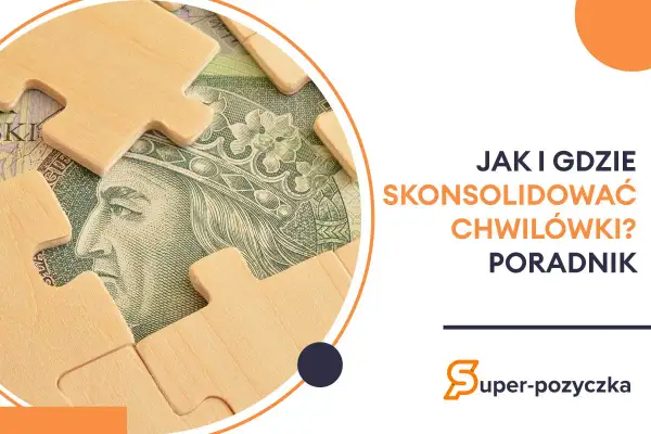 Drewniane elementy układanki na tle banknotu 100 zł.