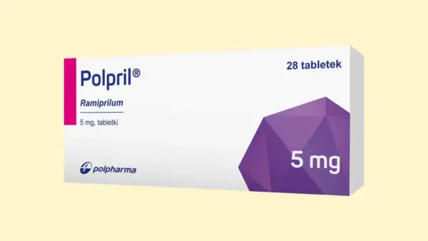 Polpril na co? Opakowanie leku Polpril z ramiprylem 5 mg, 28 tabletek.
