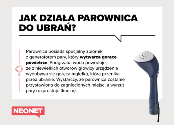 Jak prasować parownicą? Urządzenie wytwarza gorącą parę, która przenika tkaninę i rozprostowuje zagniecenia.