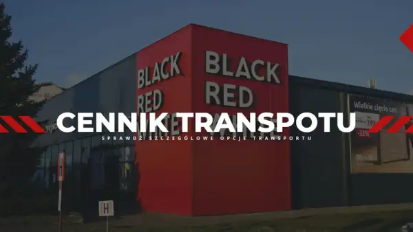 Cennik transportu mebli. Sprawdź szczegółowe opcje transportu w sklepie Black Red White.