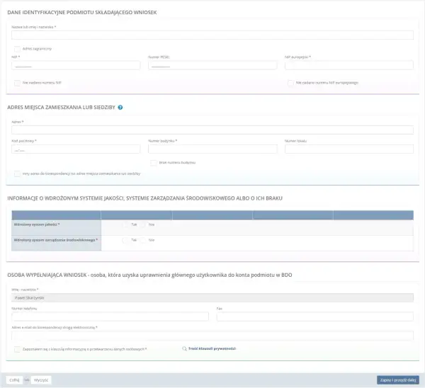 Jak wypełnić formularz rejestrowy BDO dla warsztatu samochodowego bez błędów