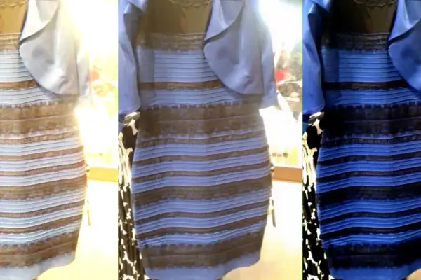 The internet's color is debated, just like this dress, which appears blue and black or white and gold.