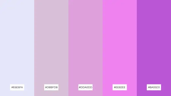 A gradient of soft purples and pinks, creating a dreamy lavender color scheme.