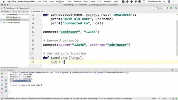 Code Python montrant l'utilisation de `*args` pour une fonction, illustrant la flexibilité des `python args kwargs`.