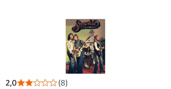 Smokie, zespół grający rocka, prezentuje swoje największe przeboje na okładce albumu.