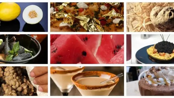 Un melón, pizza con oro, trufa, pollo negro, sandía, caviar y café Kopi Luwak. Platos que podrían ser la comida mas cara del mundo.