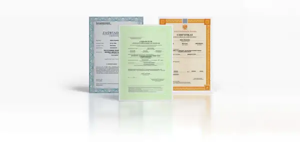Certyfikaty kwalifikacji zawodowych, w tym dla zawodu elektryk, z danymi Adama Kowalskiego.