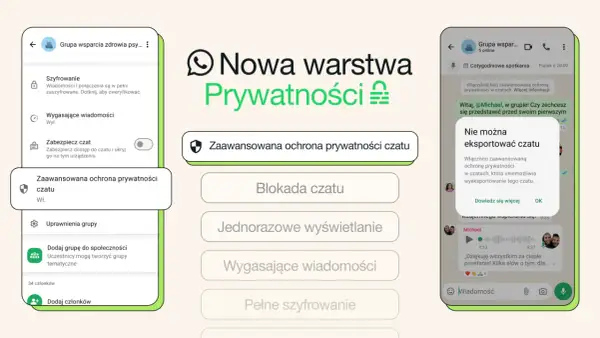 Jak założyć WhatsApp? Zobacz, jak włączyć zaawansowaną ochronę prywatności czatu, by Twoje rozmowy były bezpieczniejsze.