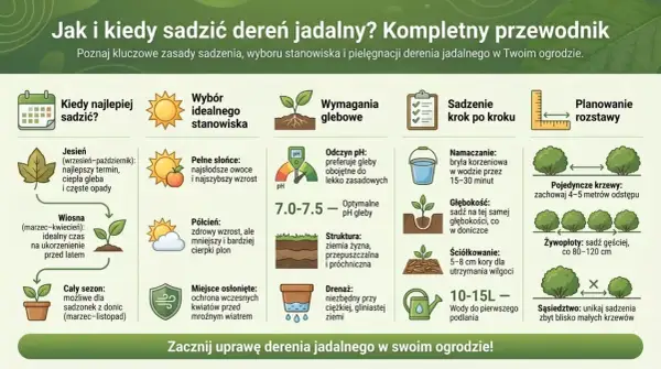 Jesień (wrzesień-październik) to najlepszy termin, kiedy sadzić pigwę. Wiosna (marzec-kwiecień) też jest dobra.