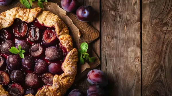 Galette ze śliwkami - Przepis na francuskie ciasto z owocami