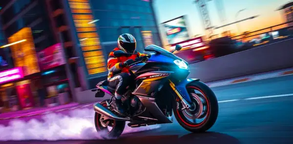 Adrenalina na motocyklu i w darmowych grach