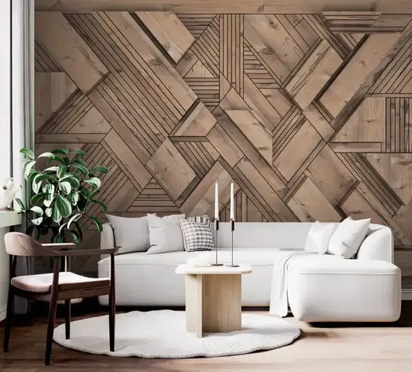 Tapeta jak boazeria - nowoczesne i tanie rozwiązanie dla wnętrz