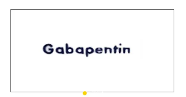 Napis "Gabapentin" na białym tle. Lek ten może pomóc w łagodzeniu bólu.