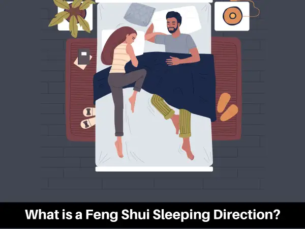 A couple sleeps in bed, illustrating the concept of feng shui sleeping head direction for better rest and harmony.