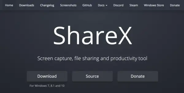 ShareX - narzędzie do przechwytywania ekranu, udostępniania plików i produktywności. Pobierz, sprawdź kod źródłowy lub wesprzyj projekt.