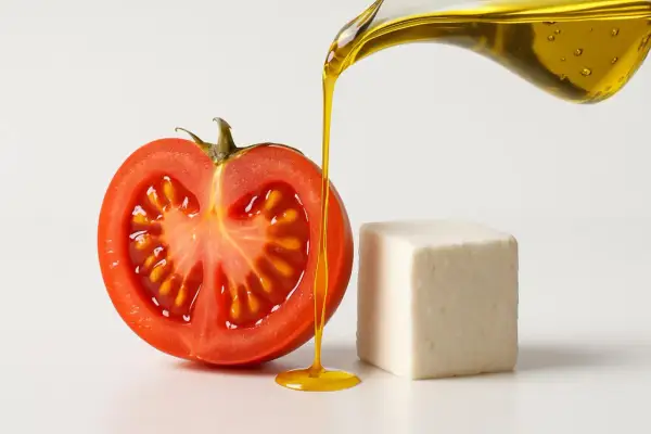 Pomodori, formaggio e olio d'oliva: un trio gustoso che non impatta negativamente sulla glicemia.