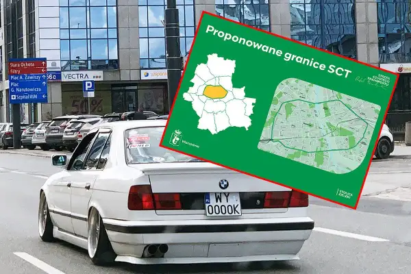Mapa proponowanych granic SCT w Warszawie. Zastanawiasz się, jakie samochody mogą wjechać do strefy czystego transportu?