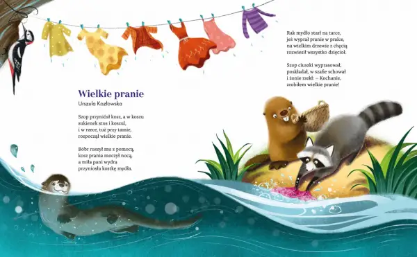 Wielkie pranie bobra, szopa i wydry. Wiersze o porach roku znanych poetów.