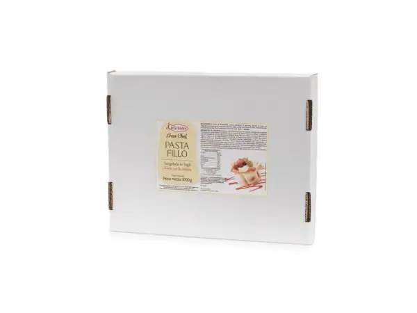 Sfoglie di pasta fillo, un formaggio a pasta filata pronto per essere cucinato, ideale per ricette dolci e salate.