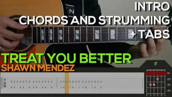 Jak zagrać treat you better chwyty na gitarę - łatwe akordy i tabulacje