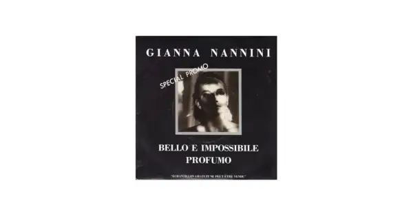 Copertina di Gianna Nannini con la scritta "Bello e impossibile profumo".
