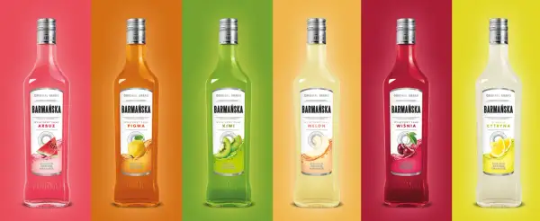 Barmanska w smakach: arbuz, pigwa, kiwi, melon, wiśnia, cytryna. Każda butelka Barmanska to owocowa świeżość.