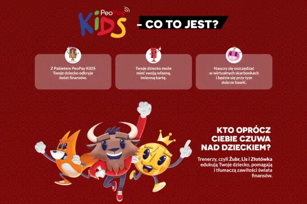 Jak założyć konto dla dziecka? PeoPay KIDS to pakiet, dzięki któremu dziecko odkryje świat finansów, nauczy się oszczędzać i będzie mieć własną kartę.