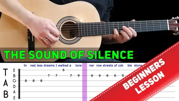 Jak zagrać na gitarze The Sound of Silence - proste akordy i taby